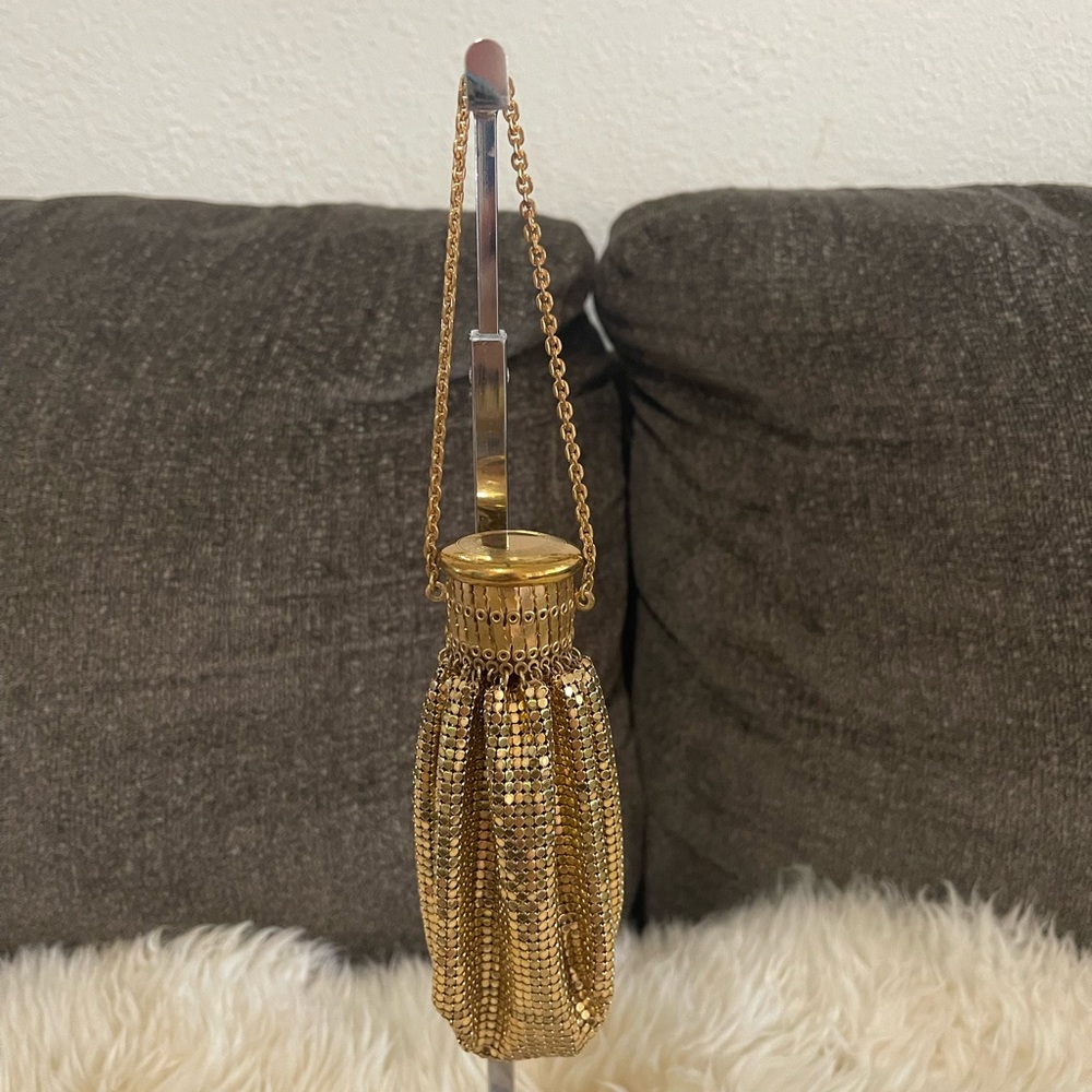 Whiting & Davis gold mesh beggar’s evening bag
